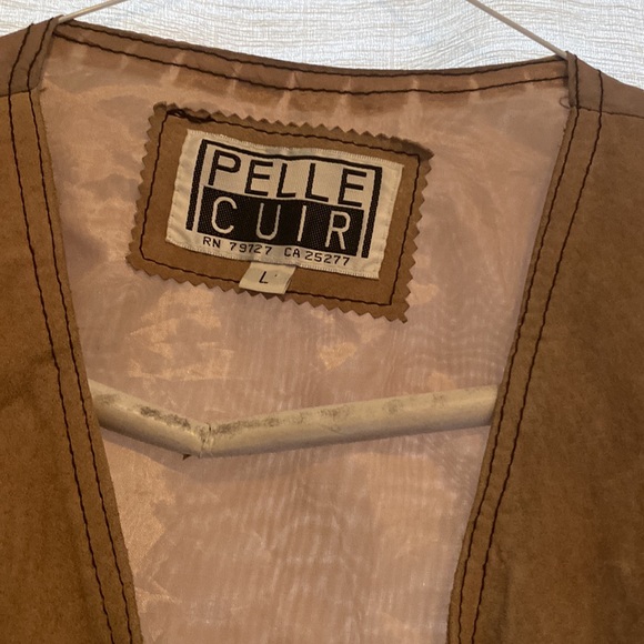 Men’s Suede Vest, Size L - Picture 3 of 4